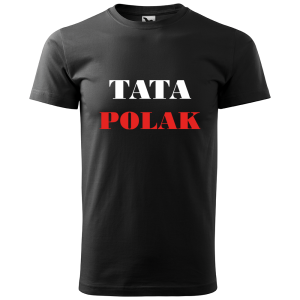 męska koszulka patriotyczna tata polak