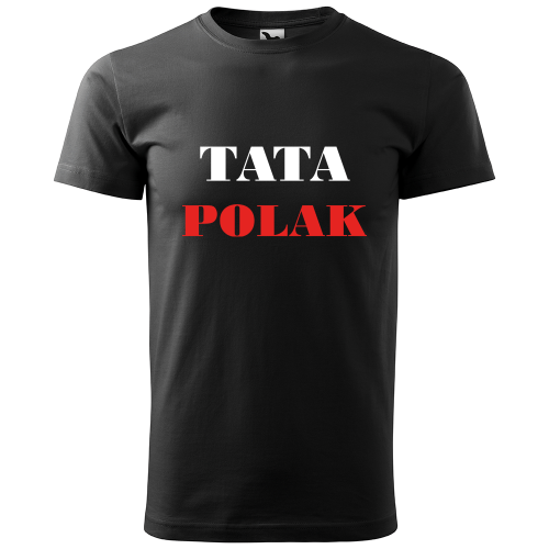 męska koszulka patriotyczna tata polak