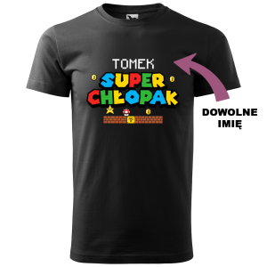 Super Chłopak - Męska Koszulka - Dzień Chłopaka   