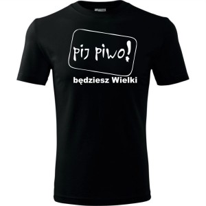 Męska koszulka - Pij piwo będziesz