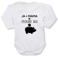Dziecięce body z dł. rękawem - ja plus mama = spłukany tata