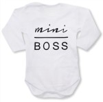 Dziecięce body z dł. rękawem - mini boss