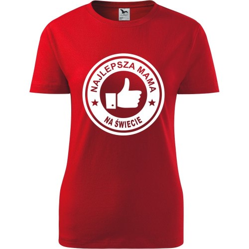 Damska koszulka taliowana -  najlepsza mama na świecie