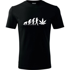 Męska koszulka - Ewolucja ganja