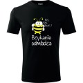 czarna męska koszulka - bzyk**** odmładza - śmieszny nadruk t-shirt