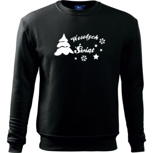 Męska bluza klasyczna - Wesołych świąt choinka