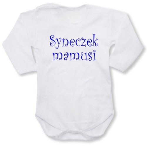Dziecięce body z dł. rękawem - syneczek mamusi