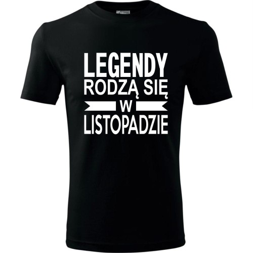 Męska koszulka - Legendy rodzą się w listopadzie