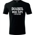 czarna Męska koszulka - Diabeł nie śpi