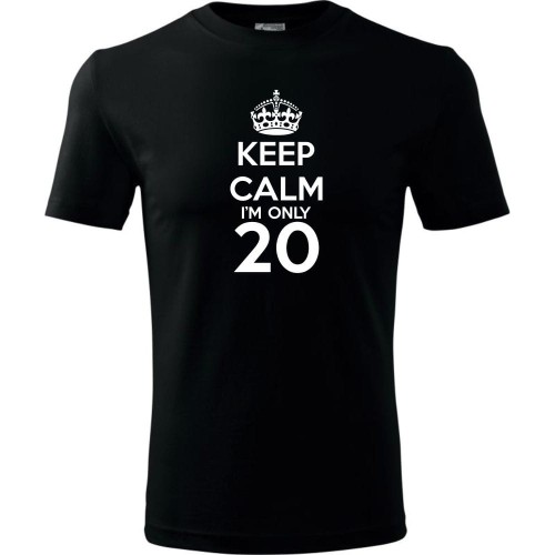 Męska koszulka - keep calm i'm only 20