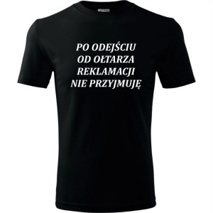 Męska koszulka - Po odejściu od ołtarza