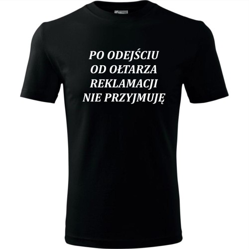 Męska koszulka - Po odejściu od ołtarza