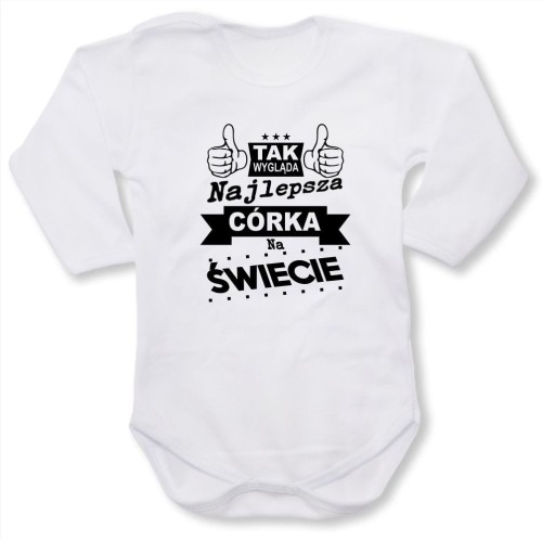 Dziecięce body z dł. rękawem - tak wygląda najlepsza córka