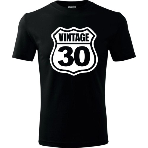 Męska koszulka - vintage 30