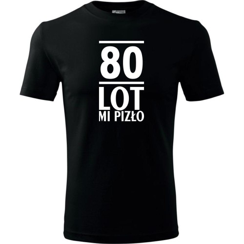 Męska koszulka - 80 lot mi pizło
