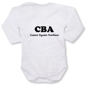 Dziecięce body z dł. rękawem - czasem bywam aniołkiem