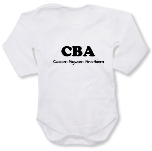 Dziecięce body z dł. rękawem - czasem bywam aniołkiem