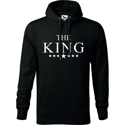 męska bluza z kapturem - the king