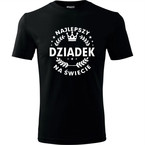 Męska koszulka - Najlepszy dziadek na całym świecie - prezent urodziny, dzień dziadka