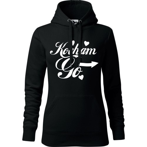 damska bluza z kapturem - kocham go
