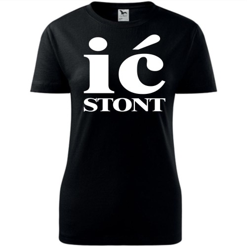 Damska koszulka taliowana - ić stont