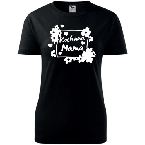 Damska koszulka taliowana - kochana mama