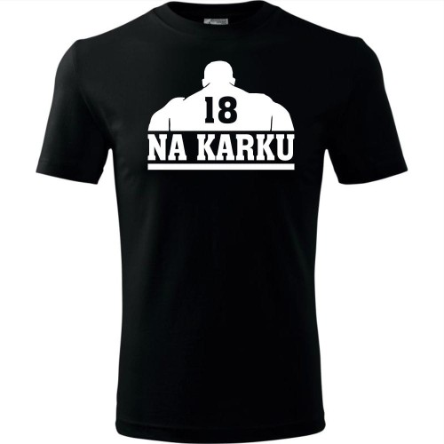 Męska koszulka - 18 lat na karku