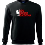 Męska bluza klasyczna - Bóg Honor Ojczyzna