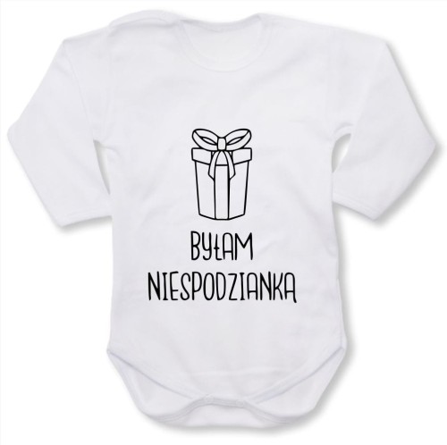 Dziecięce body z dł. rękawem - byłam niespodzianką