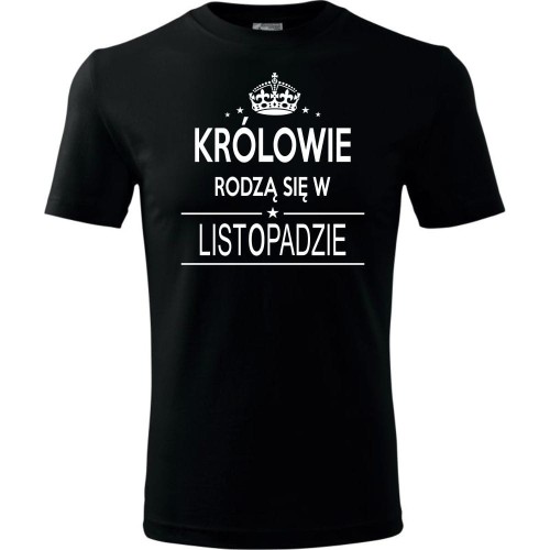 Męska koszulka - Królowie rodzą się w listopadzie 02