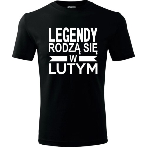 Męska koszulka - Legendy rodzą się w lutym