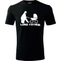 czarna Męska koszulka - Lord father - na prezent dla Taty dzień Ojca urodziny.