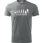 Męska koszulka - Game over 08 - ewolucja pan młody prezent na kawalerskie  pamiątka