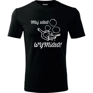 Męska koszulka - Mój tata wymiata