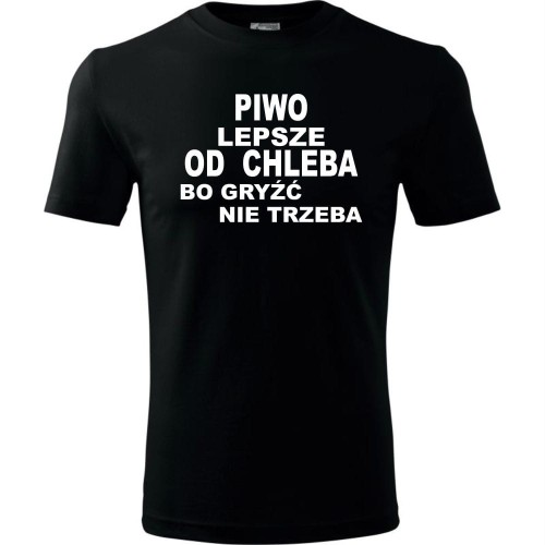 Męska koszulka - Piwo lepsze od chleba