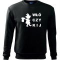 czarna Męska bluza Turystyczna - Włóczykij.