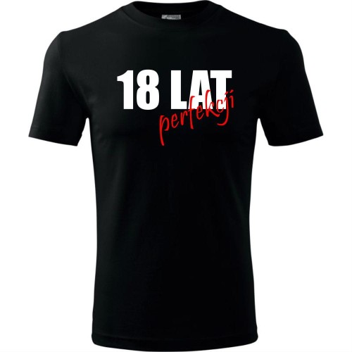Męska koszulka - 18 lat perfekcji