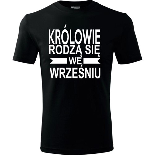 Męska koszulka - Królowie rodzą się we wrześniu 01