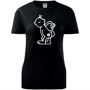 Damska koszulka taliowana - Pocałuj mnie w