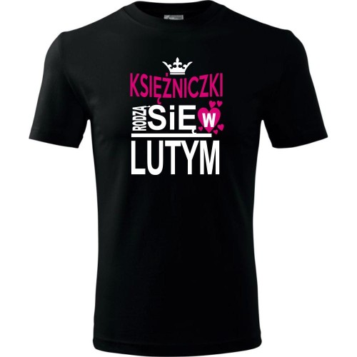 Dziecięca koszulka - Księżniczki rodzą się w lutym