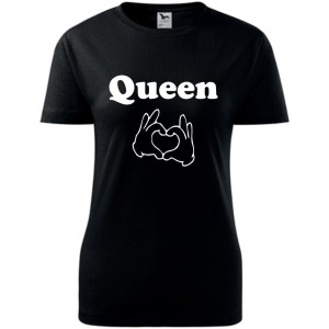damska koszulka - queen love