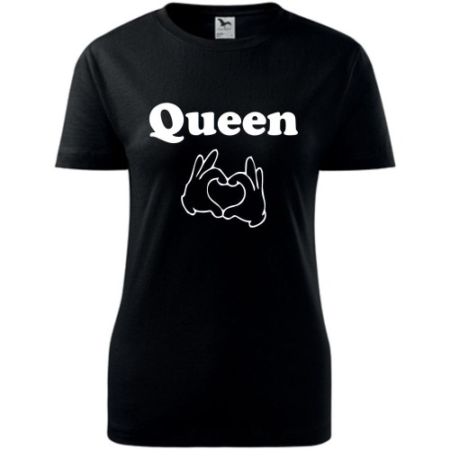 damska koszulka - queen love