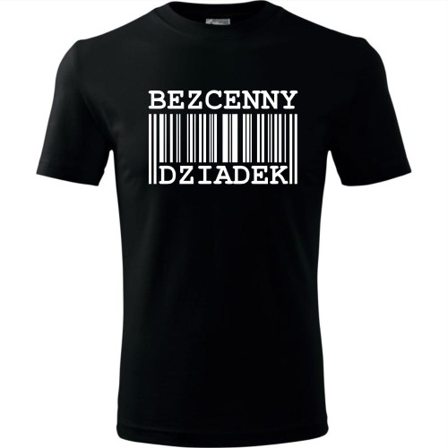 Męska koszulka - Bezcenny dziadek. Prezent na urodziny i dzień dziadka