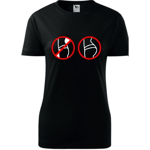 Damska koszulka taliowana Sportowa - Pośladki