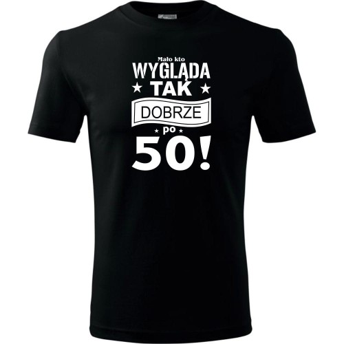 Męska koszulka - mało kto wygląda tak dobrze po 50
