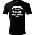 czarna Męska koszulka - Ostatni wieczór wolności - wieczór kawalerski t-shirt od S-4XL.