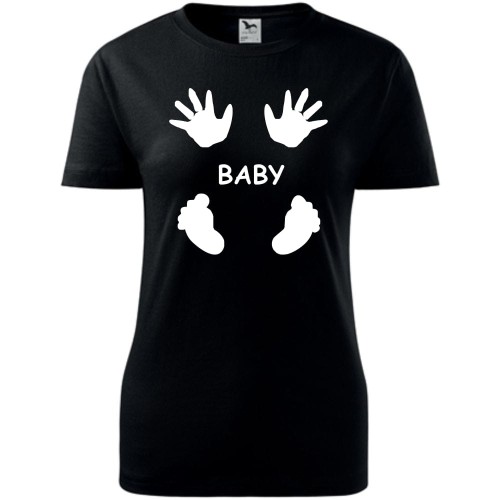 Damska koszulka taliowana - Baby