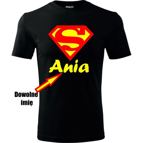 Dziecięca koszulka - Super + Twoje imię
