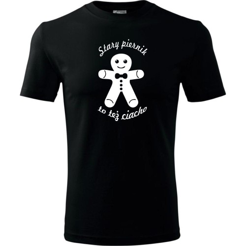Męska koszulka - Stary piernik to też ciacho t-shirt prezent dla niego