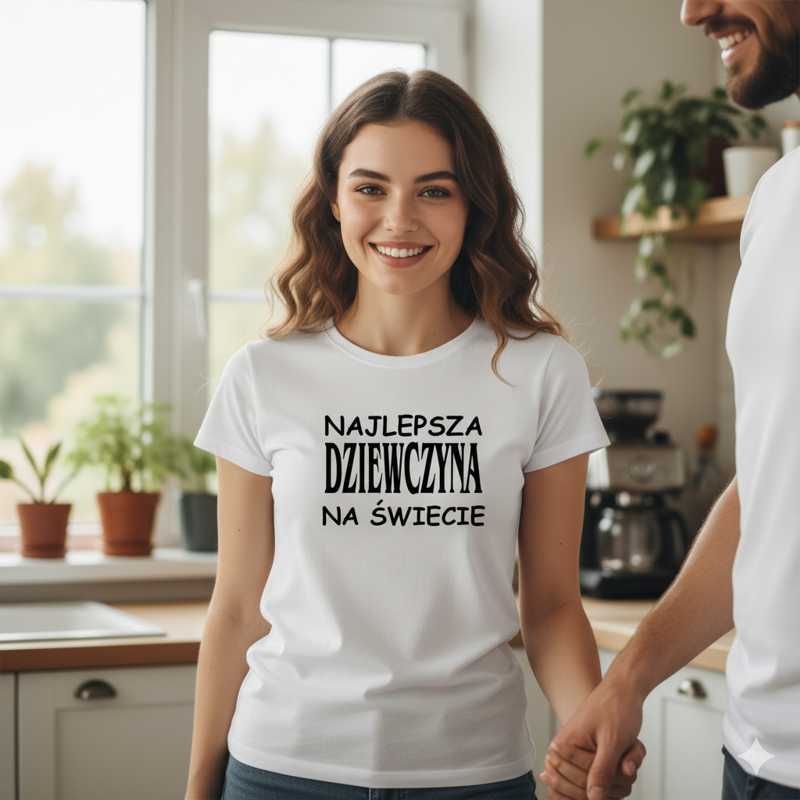 Damska koszulka - Najlepsza dziewczyna na świecie